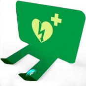 Defibrillator zur Wandmontage